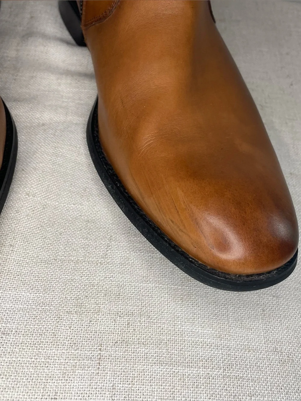 Kenneth Cole Tally Leather Chelsea Side-Zip Ankle Dress Boots